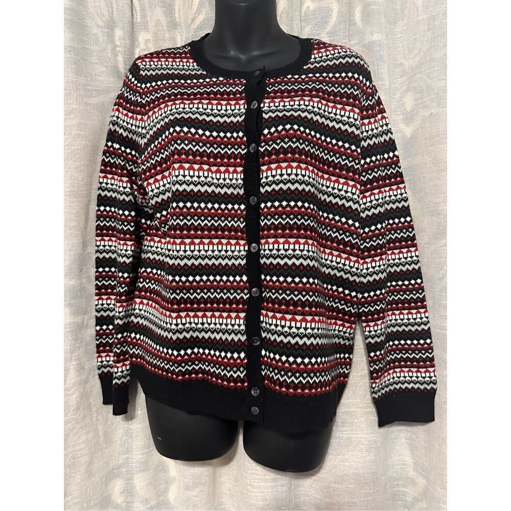 NEW WITH TAGS Croft & Barrow® Essential Button-Front Jersey Cardigan Size PM